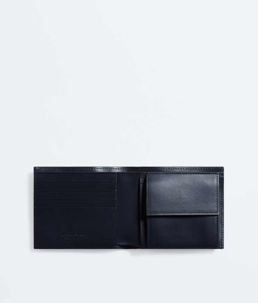 Display a large version of the product image 2 - Intrecciato Bi-Fold Wallet With Coin Purse