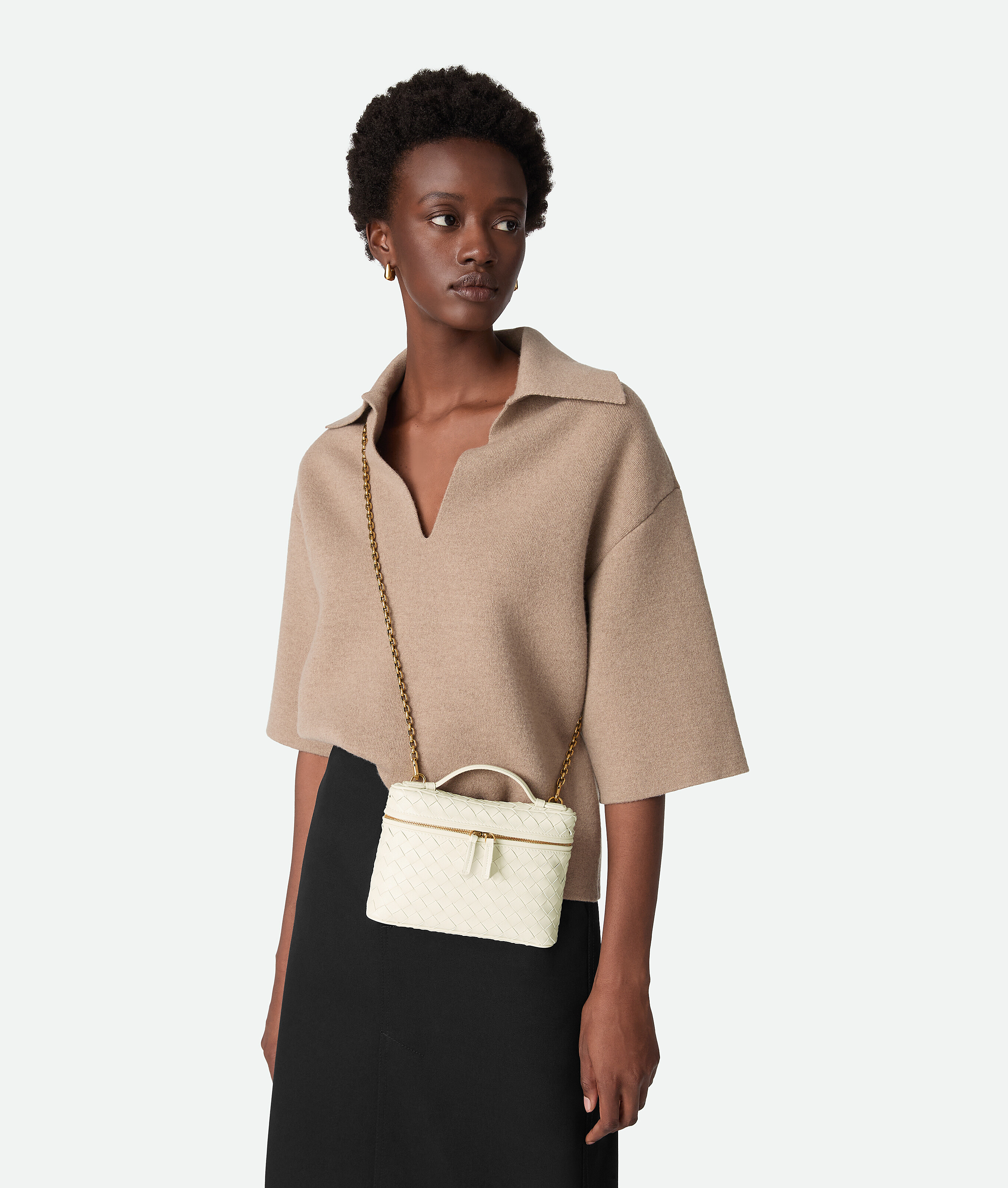Bottega Veneta Small Soft Vanity In Gray