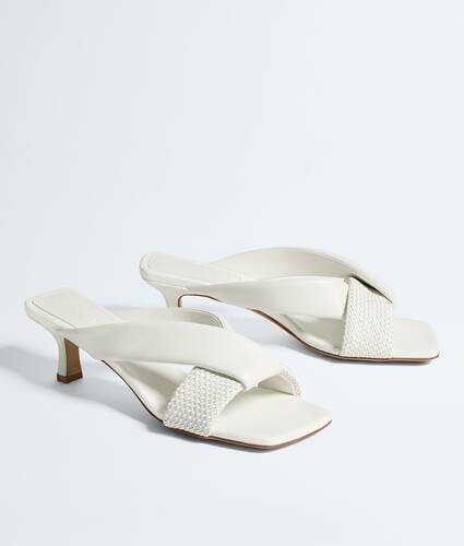Women's Riva Mule in Alabaster Bottega Veneta Spain EN - Image 3