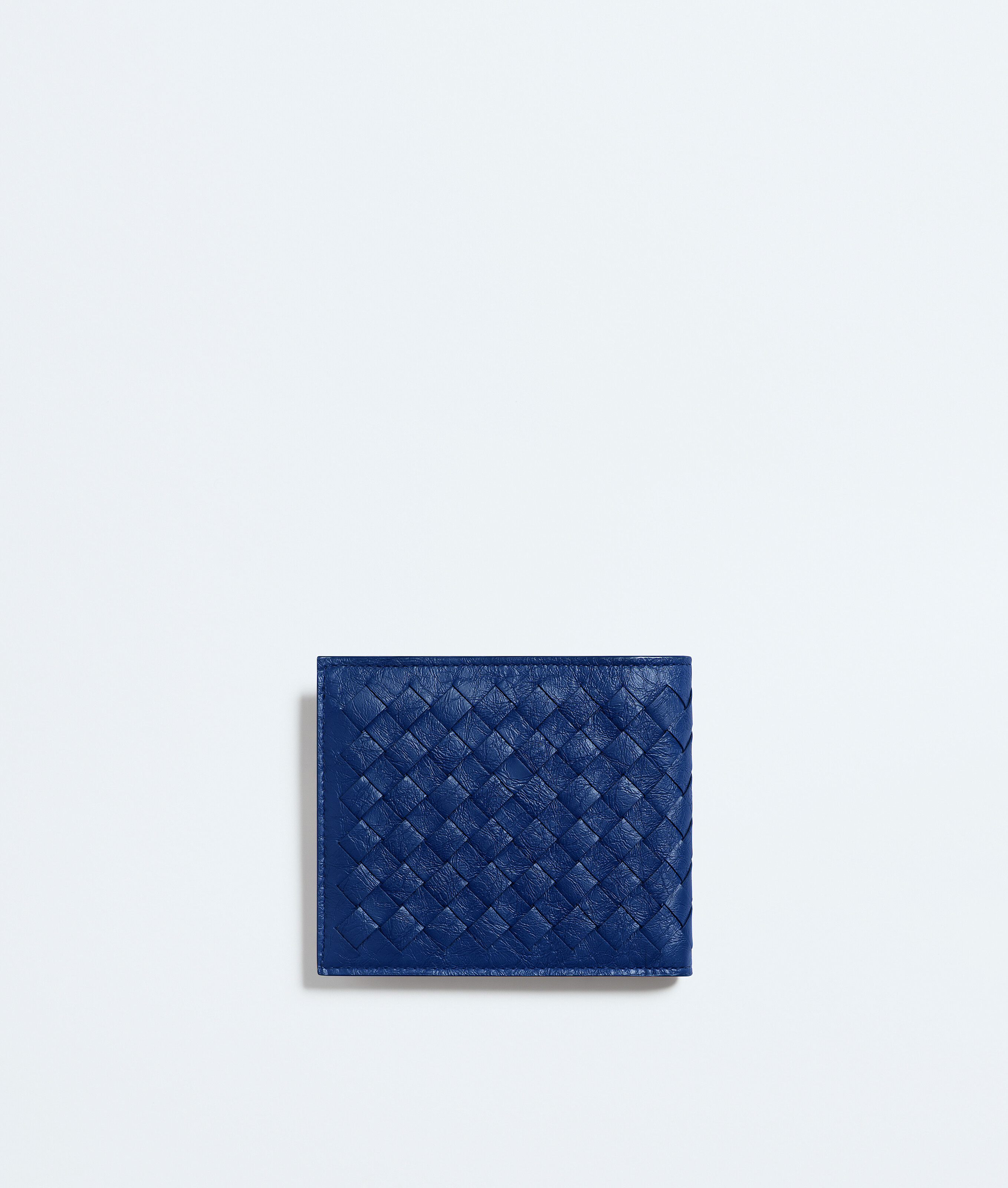 Men's Woven Mycelium Bi-Fold Wallet in Blue royal Bottega Veneta Luxembourg EN - Image 3