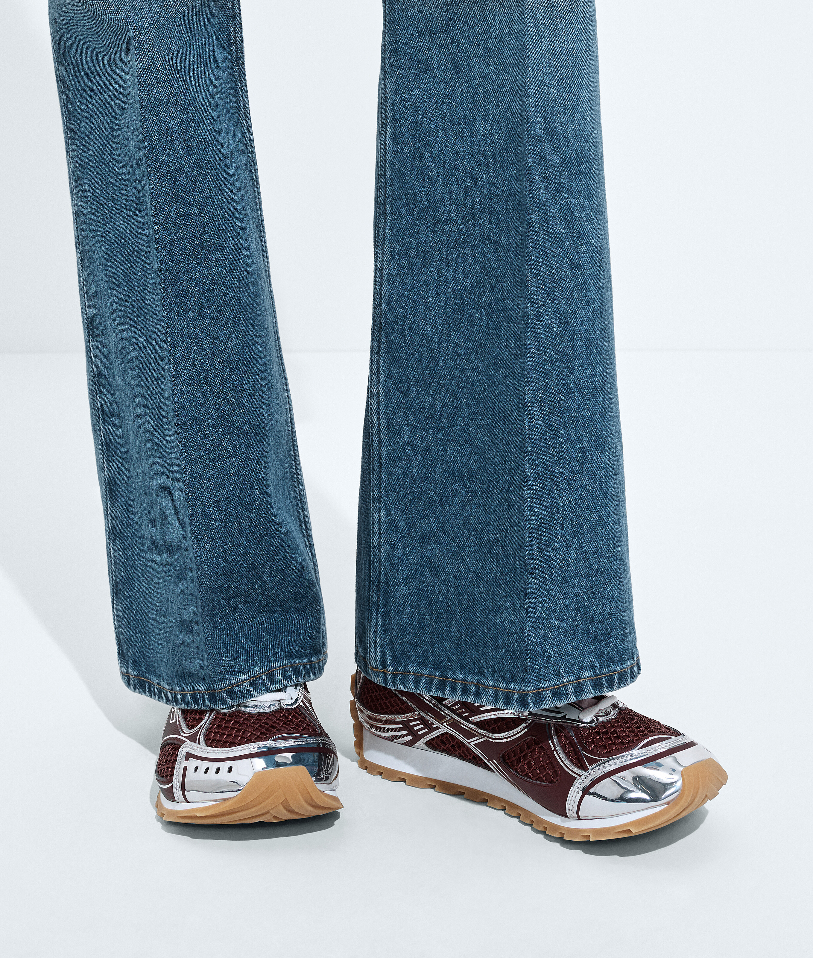 Bottega Veneta Women Technical Fabric Low-top Orbit Sneakers In Multi