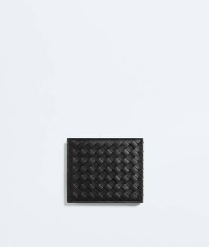 Men's Intrecciato Piccolo Bi-Fold Wallet in Black/thunder Bottega Veneta Czechia EN - Image 3