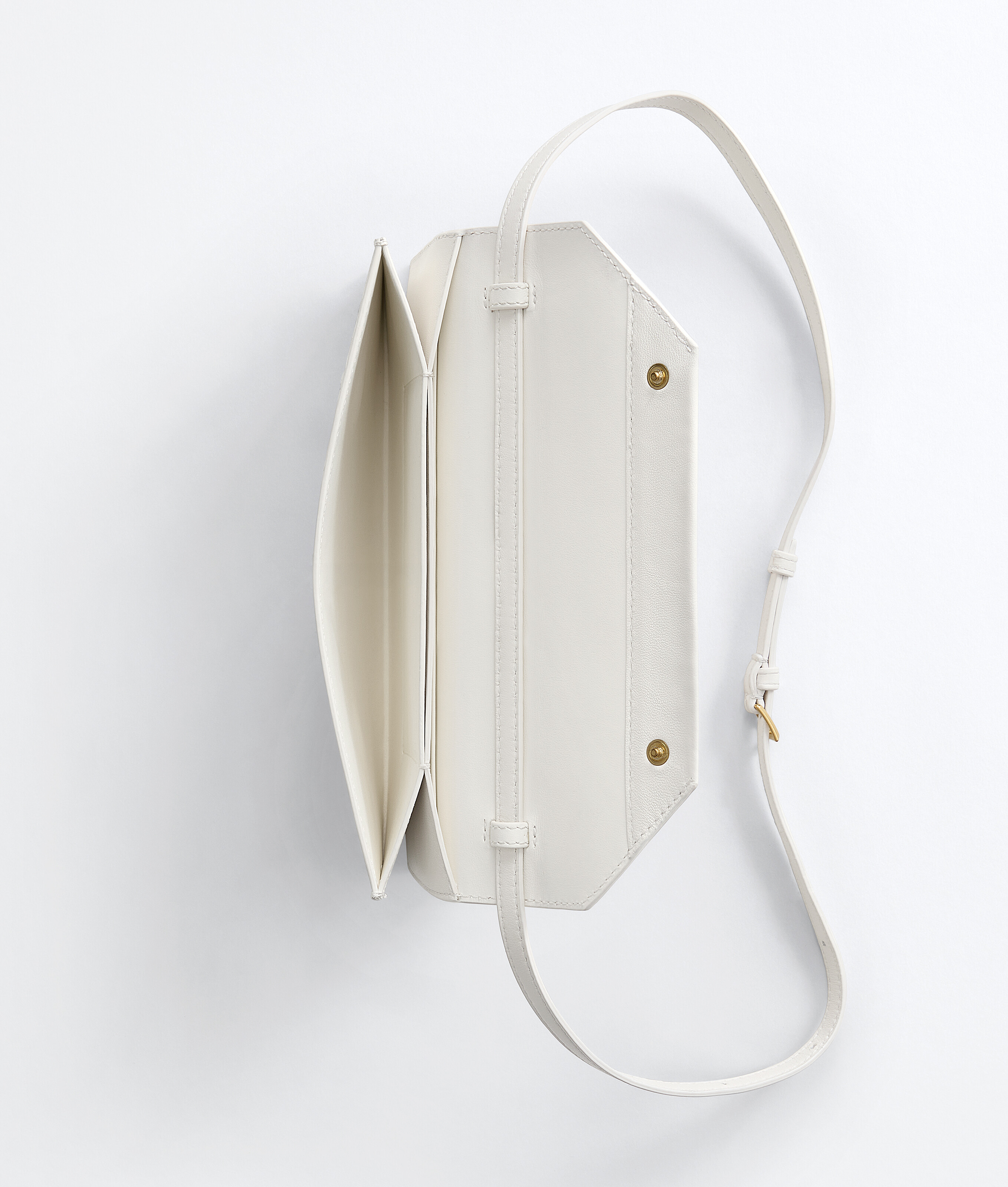 Women's Intrecciato Piccolo Envelope Pouch in Alabaster Bottega Veneta Germany EN - Image 4