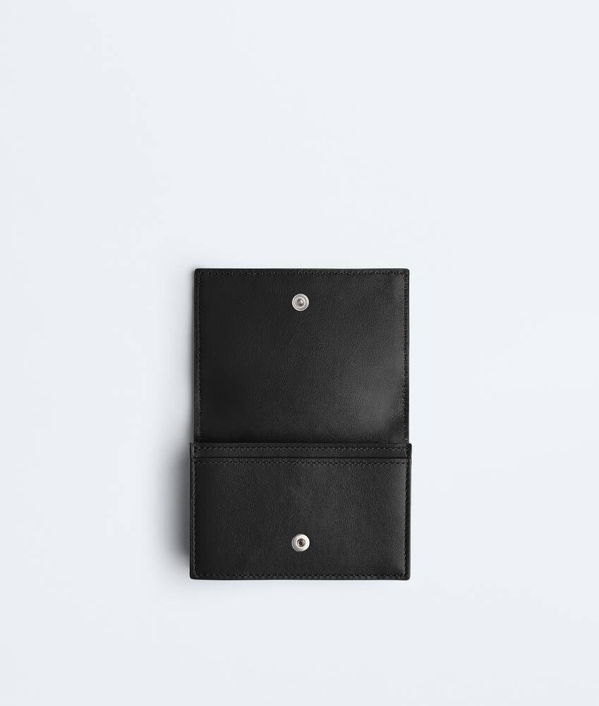 Men's Intrecciato Business Card Case in Black Bottega Veneta South Korea EN - Image 2