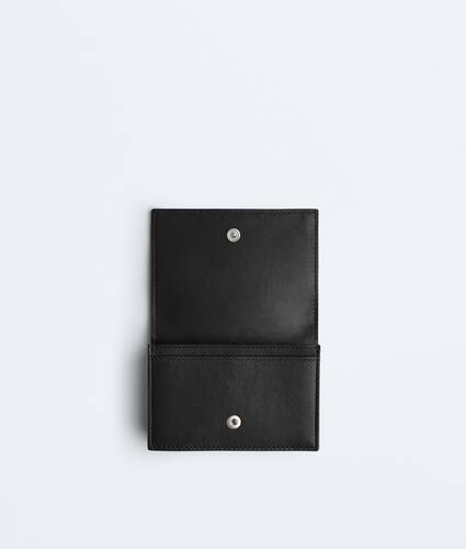 Men's Intrecciato Business Card Case in Black Bottega Veneta Qatar EN - Image 2