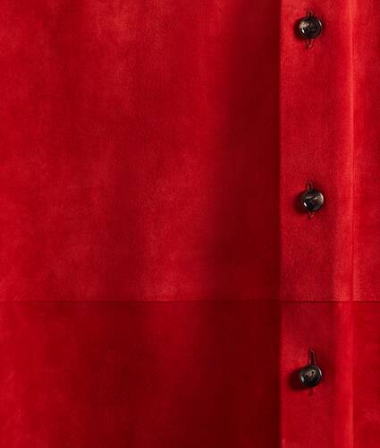 Women's Suede Leather Shirt in Crave Bottega Veneta Belgium EN - Image 4