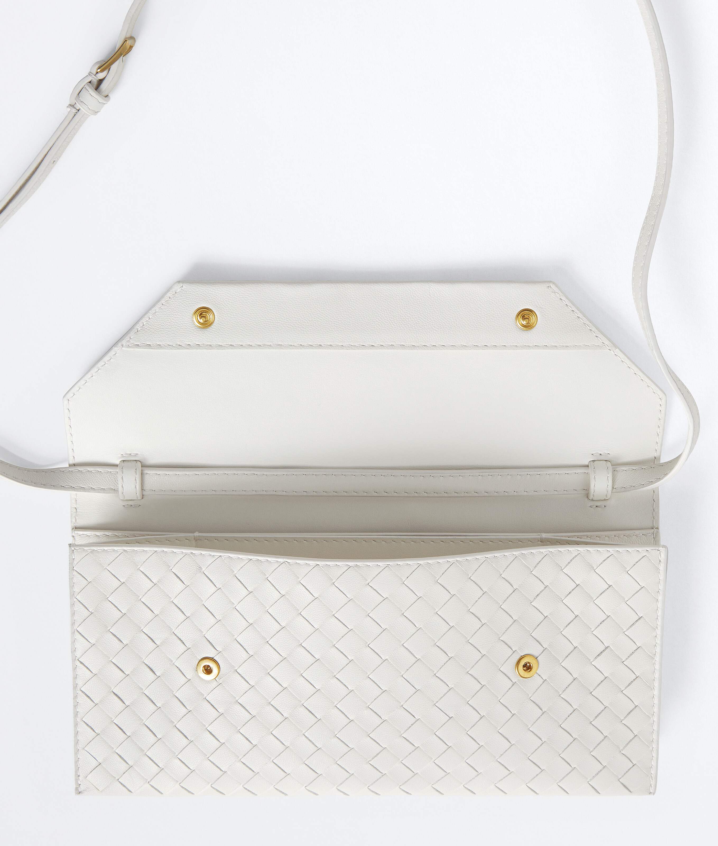 Women's Intrecciato Piccolo Envelope Pouch in Alabaster Bottega Veneta Germany EN - Image 6