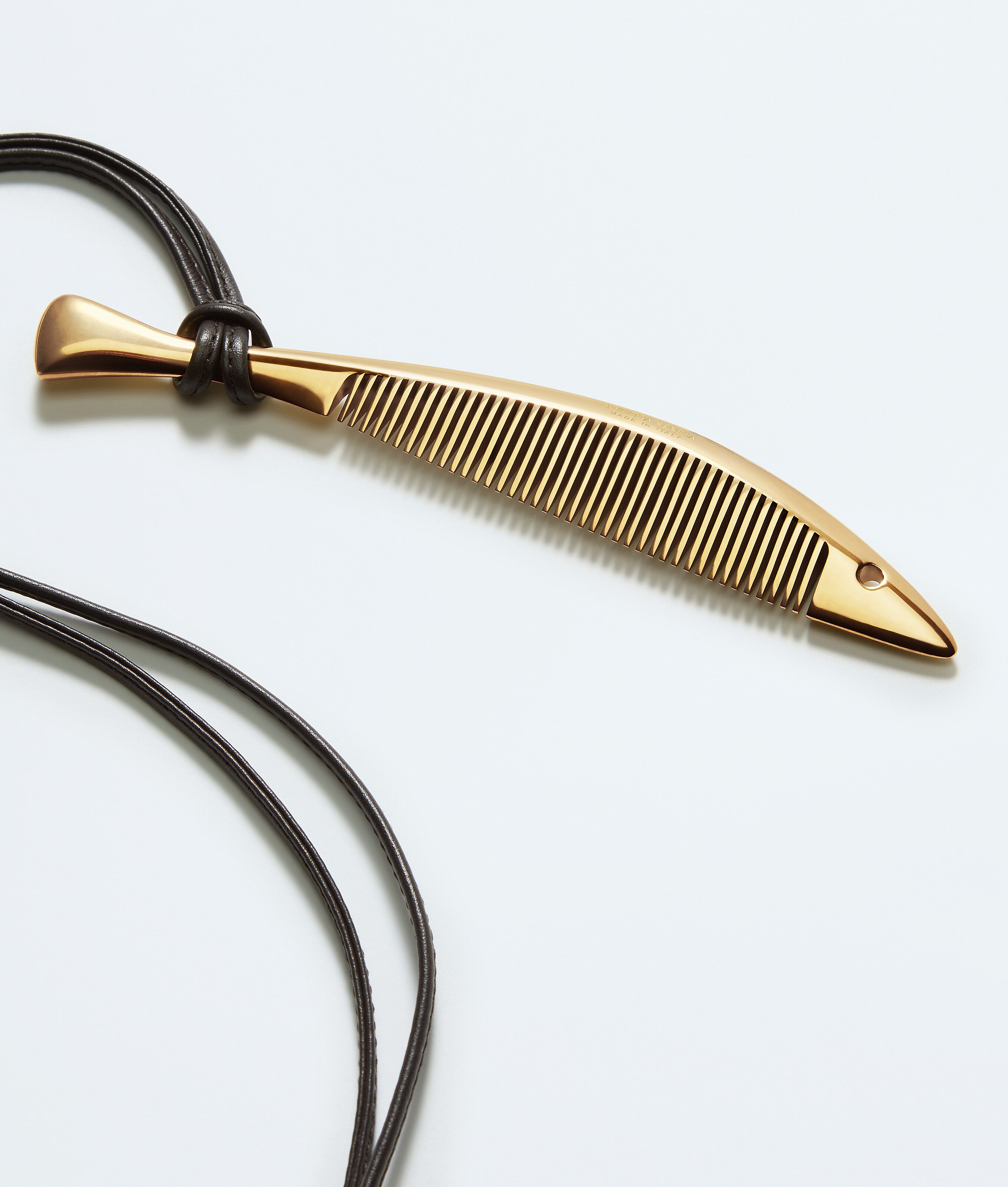 Peigne sardine en Espresso Bottega Veneta Monaco FR - Image 2