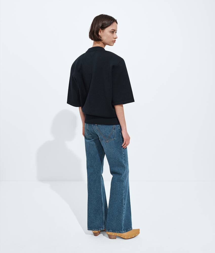 Display a large version of the product image 3 - Medium Indigo Flared Jeans