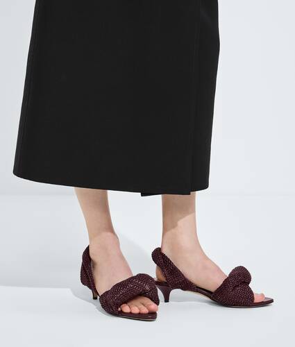 Women's Grace Slingback Sandal in Deep mahogany Bottega Veneta Portugal EN - Image 2