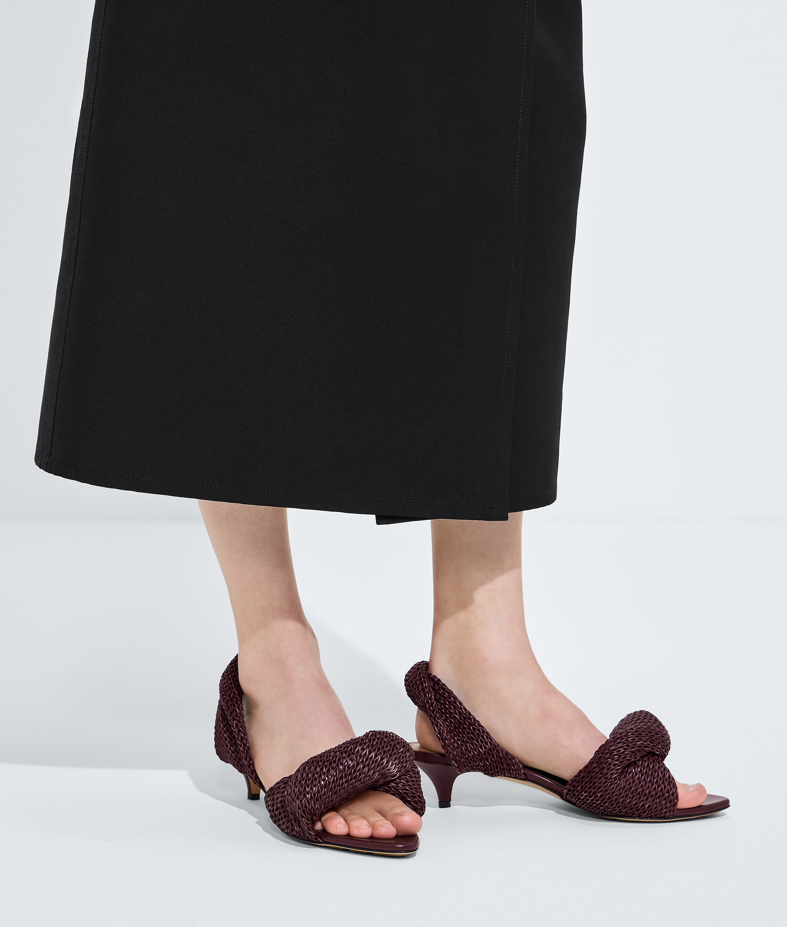 Women's Grace Slingback Sandal in Deep mahogany Bottega Veneta Thailand EN - Image 2
