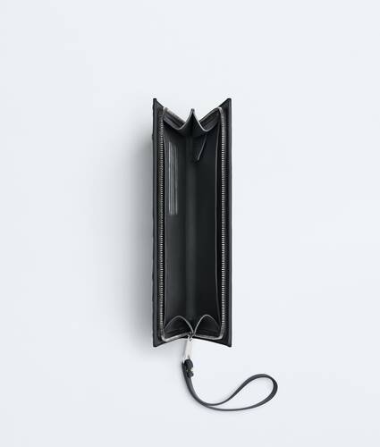 Men's Small Intrecciato Document Case with Wristlet in Ardoise Bottega Veneta Australia EN - Image 2