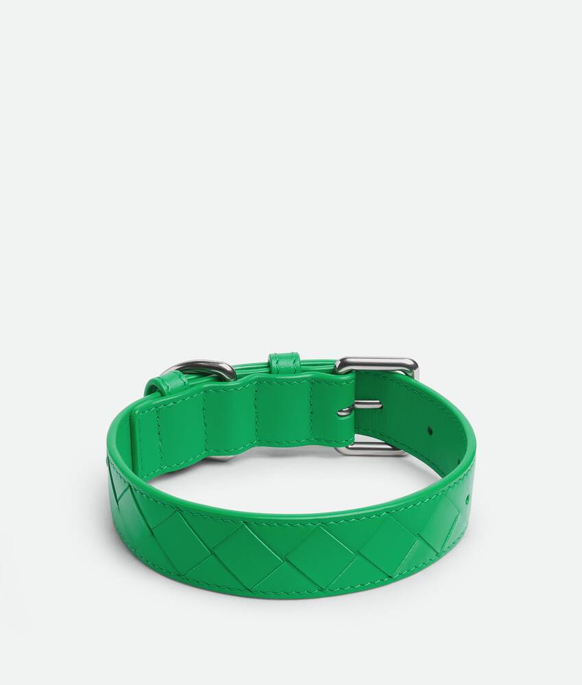 Display a large version of the product image 3 - Medium Intrecciato Dog Collar