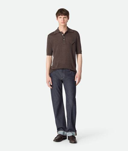 Raw Indigo Straight Jeans