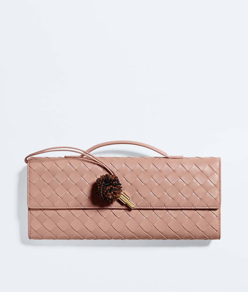 Andiamo Clutch in Terra Pink