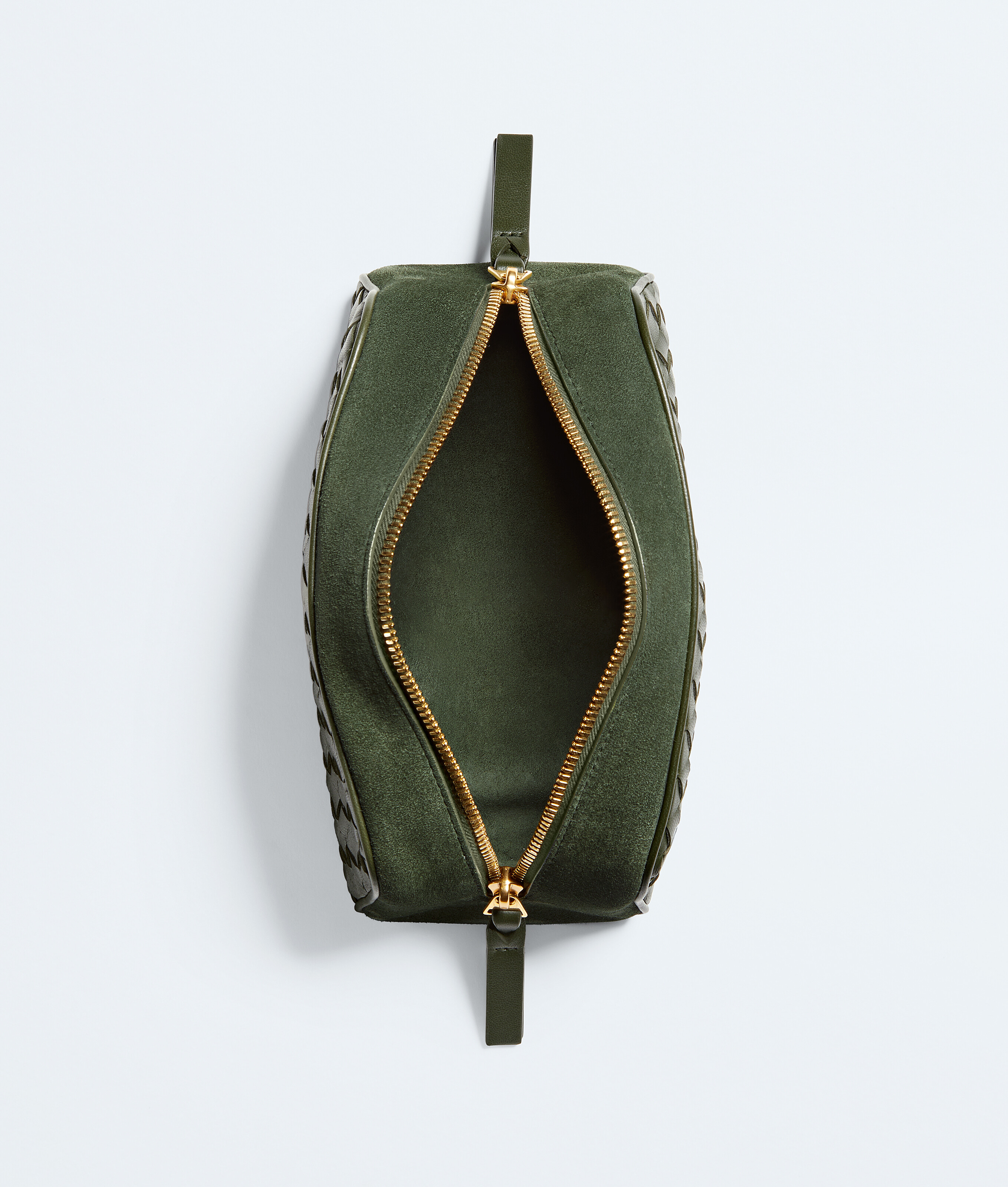 Women's Small Nodo Pouch in Green tweed Bottega Veneta Zimbabwe EN - Image 2