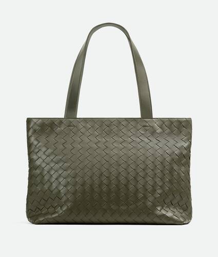 Small Intrecciato Zipped Tote