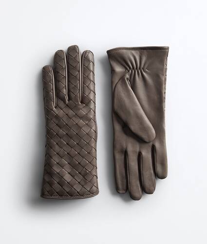 인트레치아토 가죽 글러브 에 대한 여성 에 딤 그레이 Bottega Veneta 대한민국 KO - Image 1