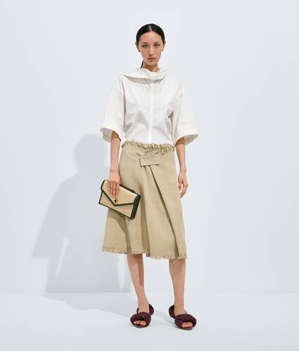 Women's Knot Lock in Natural/green tweed Bottega Veneta United States EN - Image 6