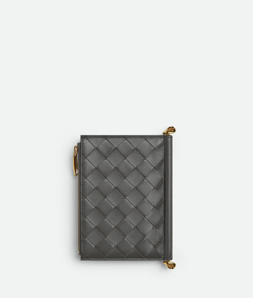 Women's Solstice Medium Bi-Fold Wallet in Lapilli Bottega Veneta Kuwait EN - Image 3