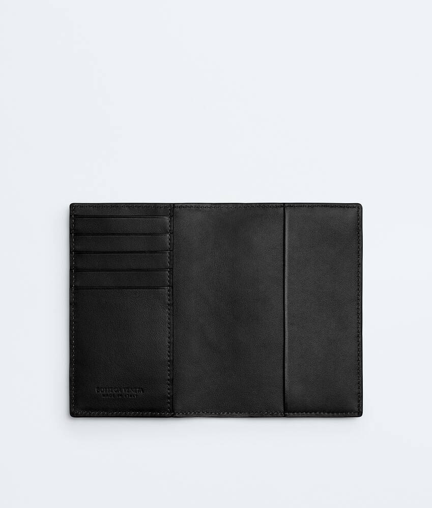 Men's Intrecciato  Passport Case in Black Bottega Veneta United States EN - Image 2