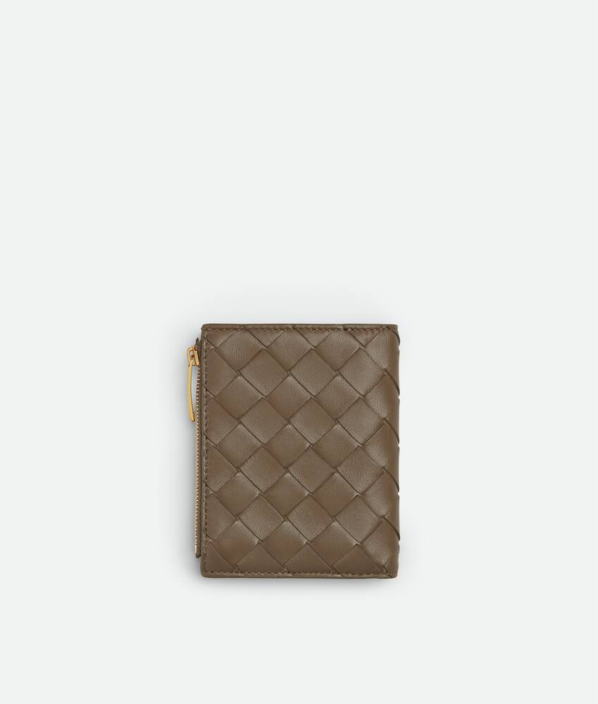 Women's Intrecciato Small Bi-Fold Wallet in Pinecone Bottega Veneta Hong Kong SAR China EN - Image 3