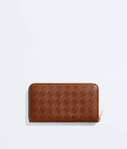 Cartera con cremallera en el contorno Intrecciato para Mujer en Tannin Bottega Veneta M&eacute;xico ES - Image 4