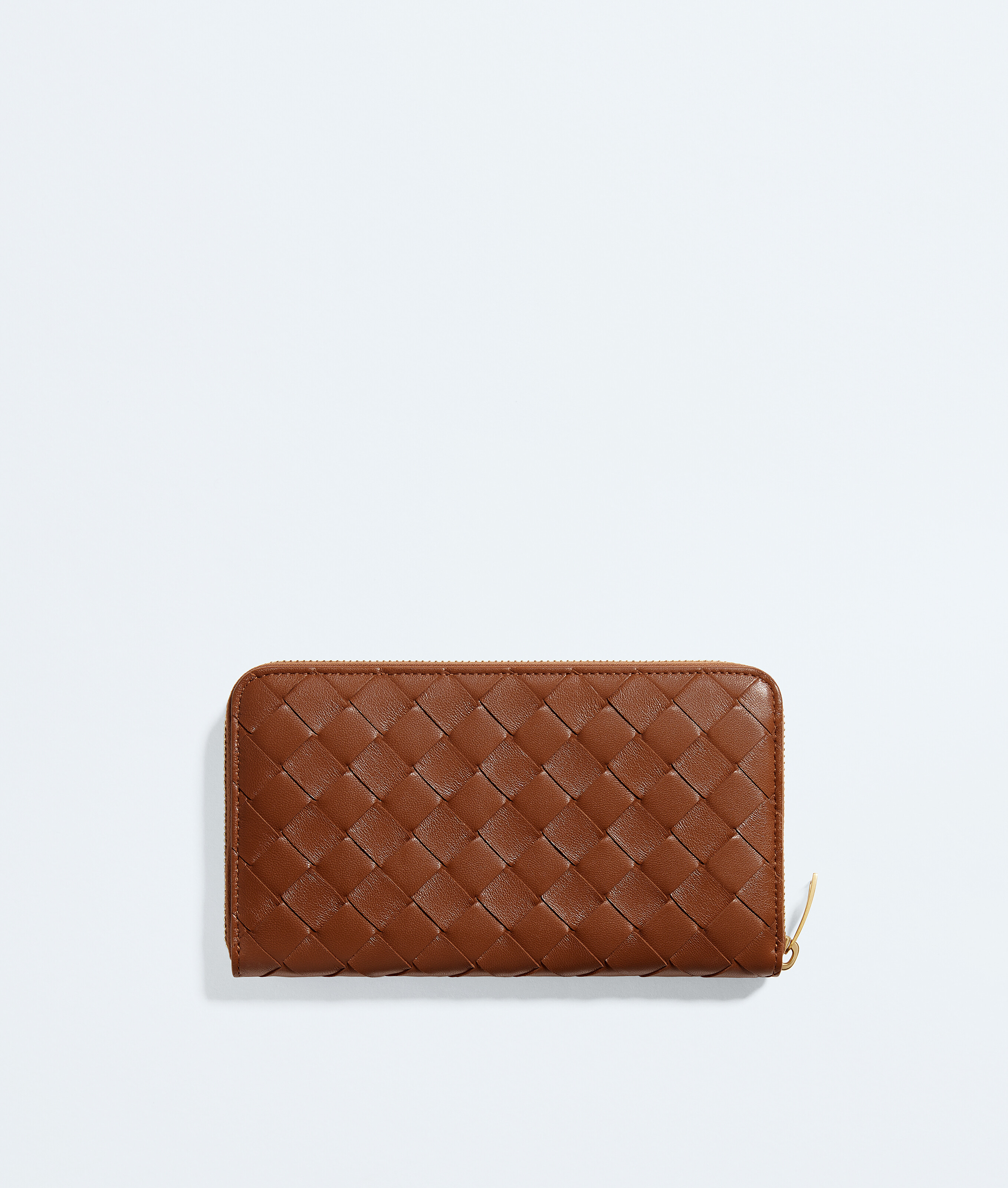 Women's Intrecciato Zip-Around Wallet in Tannin Bottega Veneta Luxembourg EN - Image 4