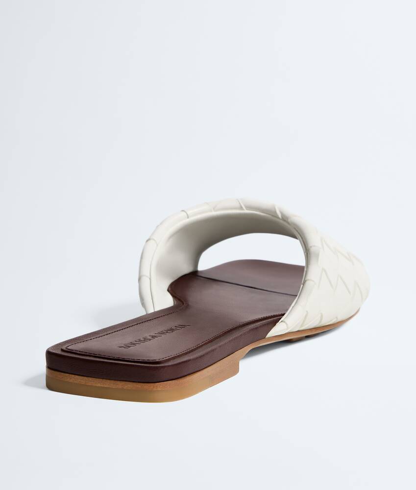 Women's Livia Flat Mule in Alabaster/cioccolato Bottega Veneta United States EN - Image 5