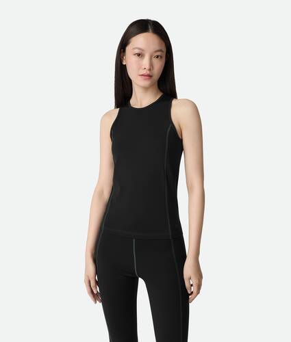 Women's Tech Jersey Tank Top in Black Bottega Veneta Taiwan EN - Image 1