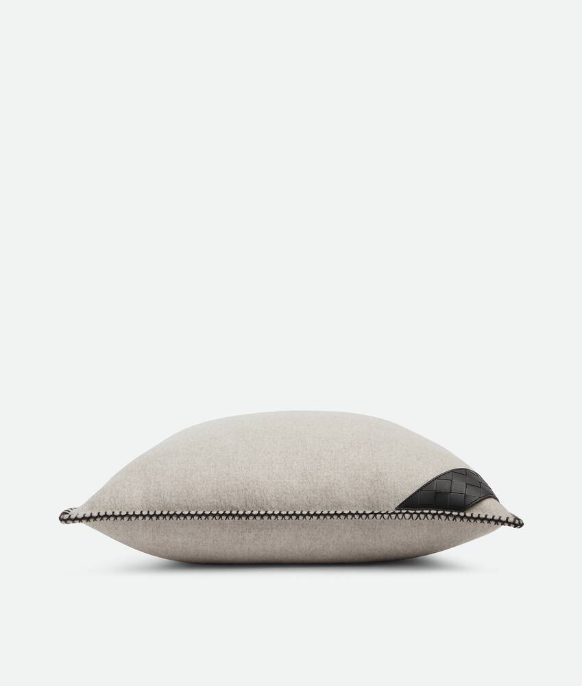 Intrecciato Patch Cushion in Greige/black Bottega Veneta Hong Kong SAR China EN - Image 3