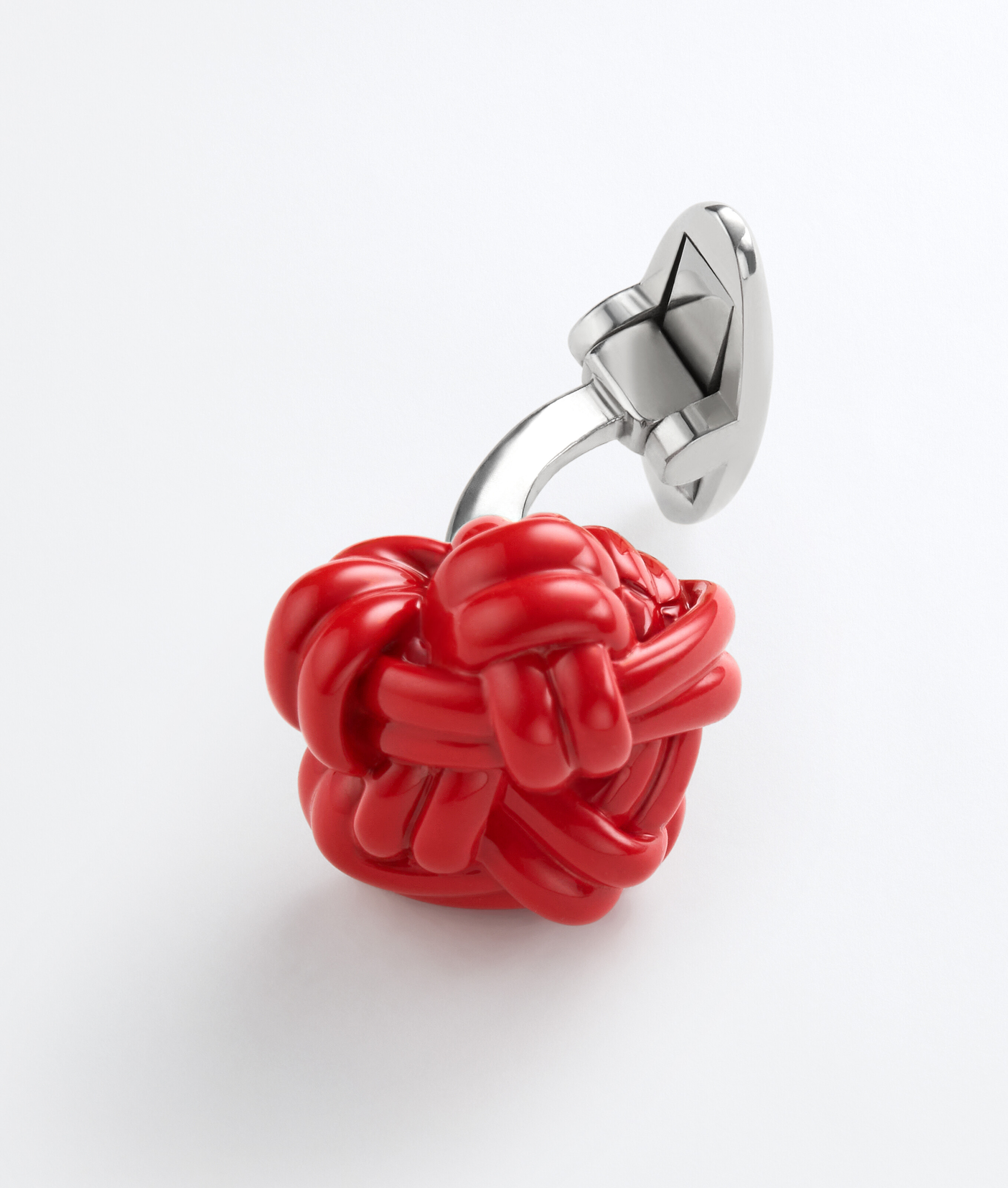 Men's Knot Cufflinks in Chili Bottega Veneta Luxembourg EN - Image 3