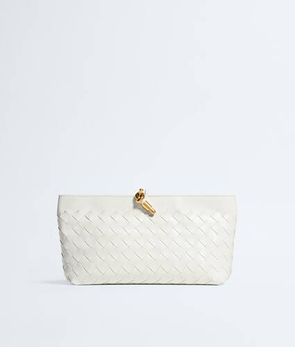 Ela's Pouch Boat Andiamo em Alabaster Bottega Veneta Brasil PT - Image 1