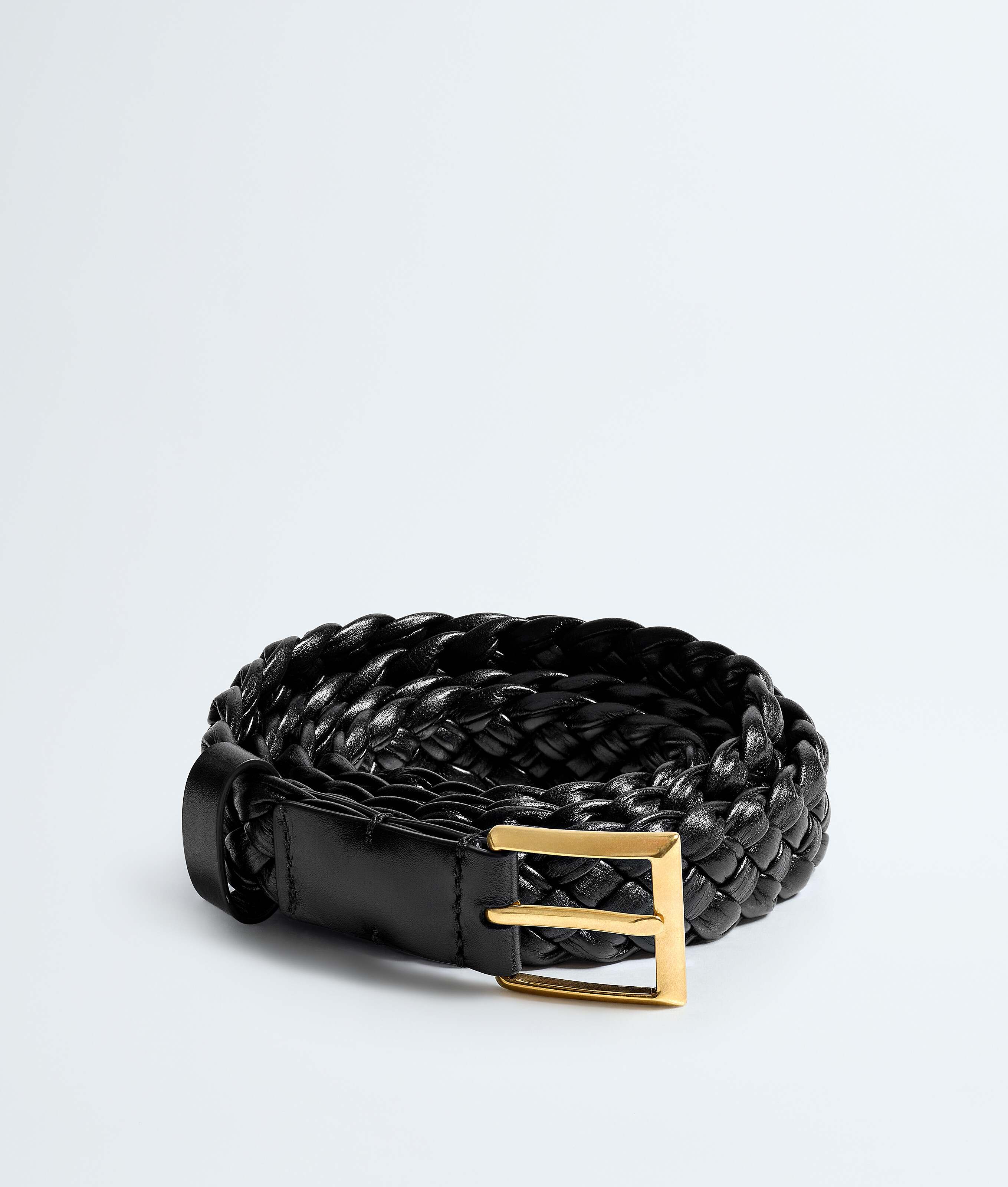 Bottega Veneta Black Solo Belt - Woman - M