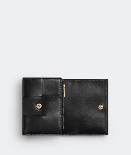 Cartera Cassette Tri-Fold con cremallera para Mujer en Black Bottega Veneta M&eacute;xico ES - Image 4