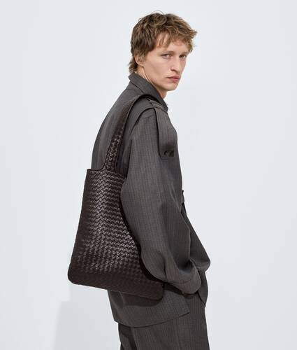 Men's Veneto Tote in Espresso Bottega Veneta Monaco EN - Image 2