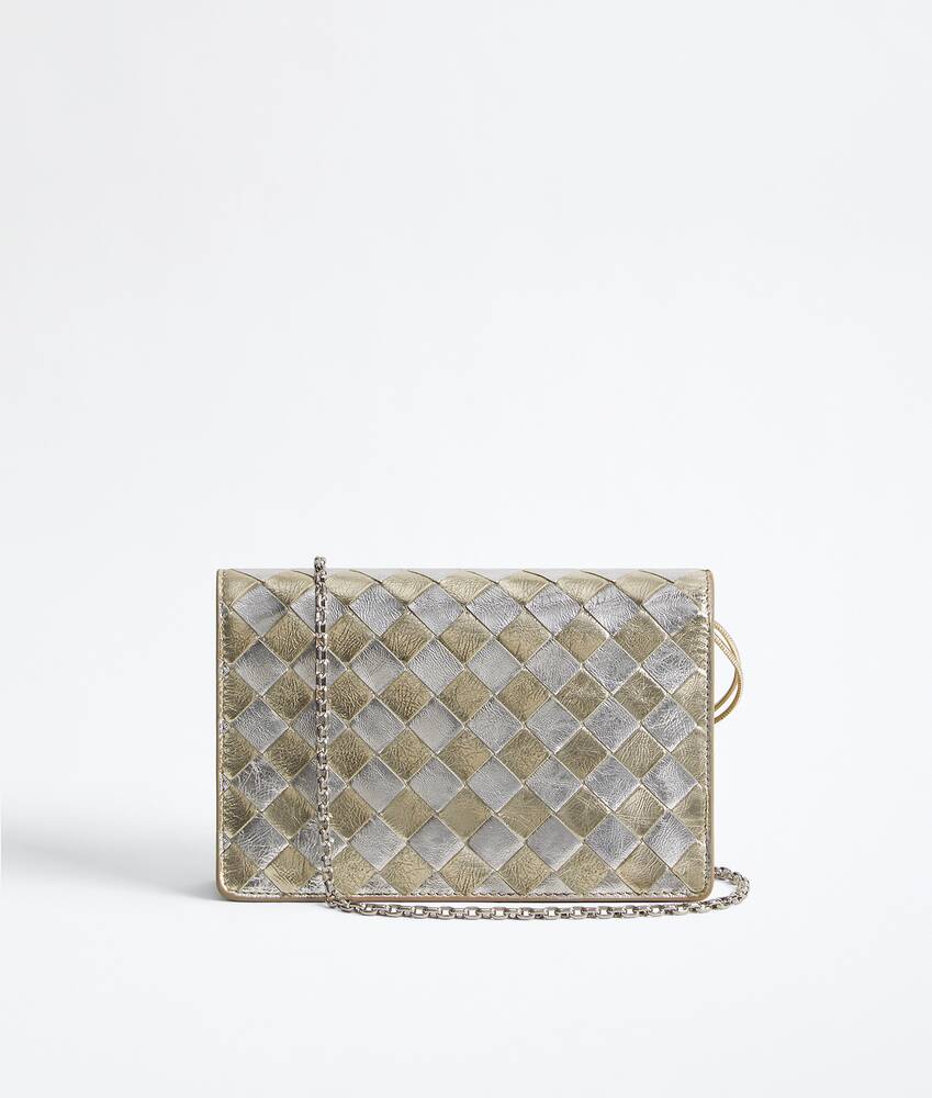 Women's Andiamo Wallet on Chain in Supermoon/silver Bottega Veneta Australia EN - Image 6