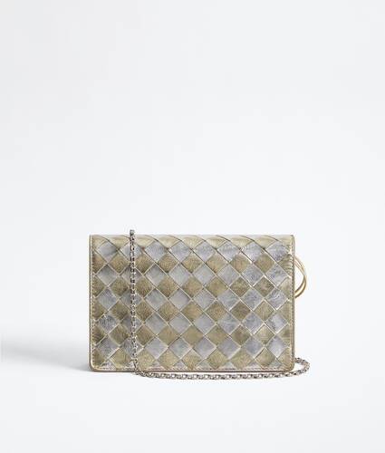 Women's Andiamo Wallet on Chain in Supermoon/silver Bottega Veneta Australia EN - Image 6