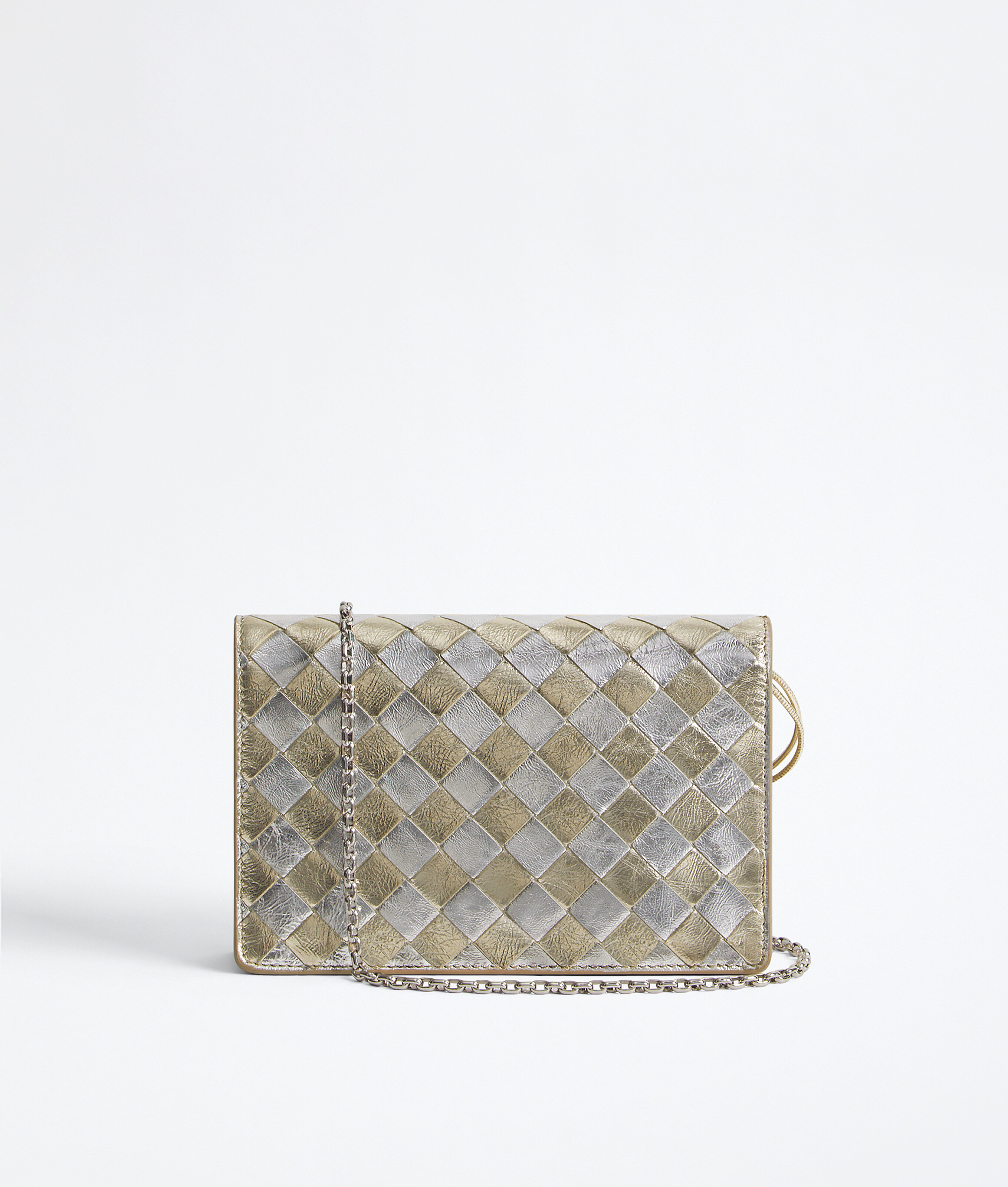 Women's Andiamo Wallet on Chain in Supermoon/silver Bottega Veneta United States EN - Image 6