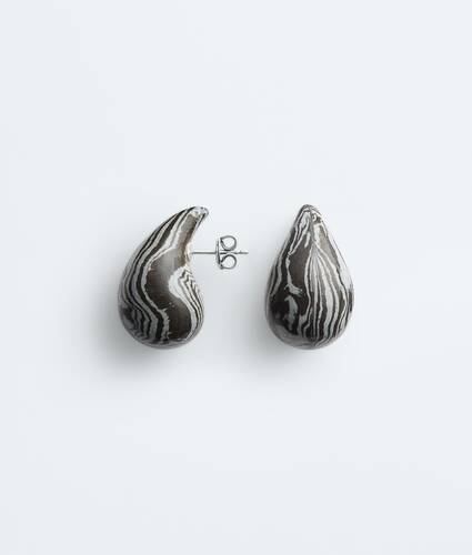 Orecchini Drop piccoli da Donna in Glacial/black Bottega Veneta Italia IT - Image 5