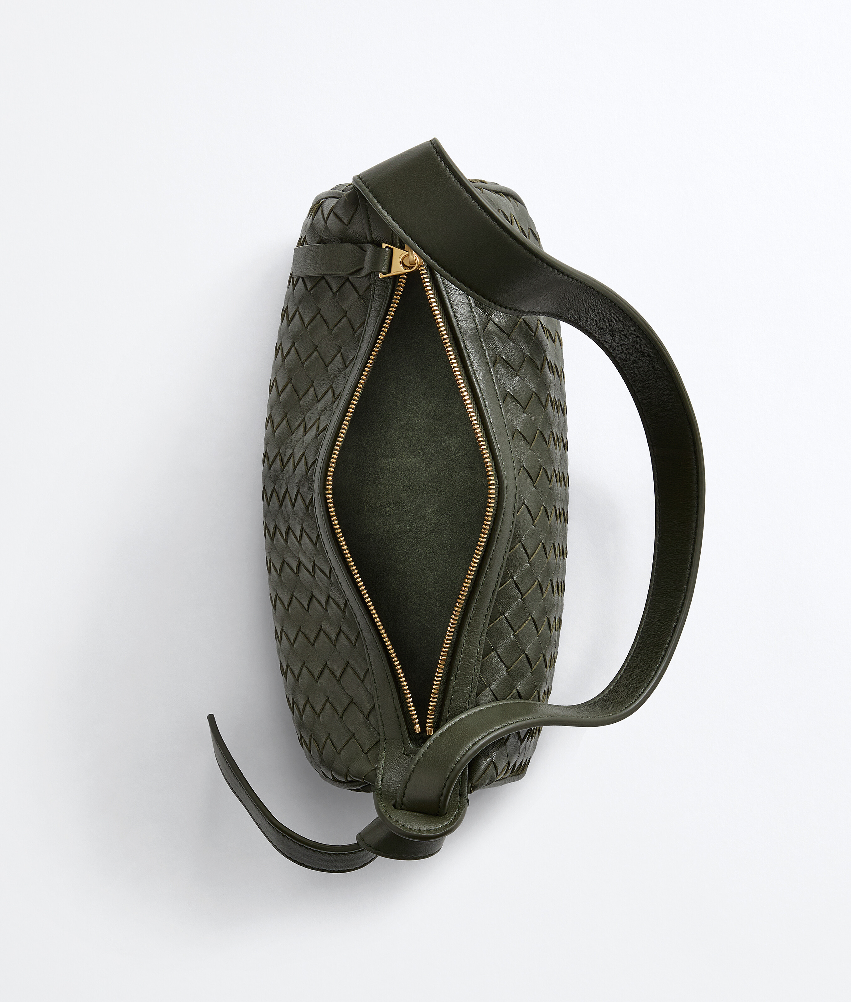 Women's Nodo Shoulder Bag in Bark green Bottega Veneta Belgium EN - Image 4