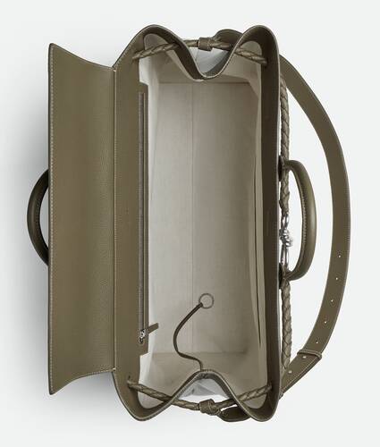 加大号Andiamo旅行包 为 男士 在 自然色/柏树绿 Bottega Veneta 新加坡 ZH - Image 3