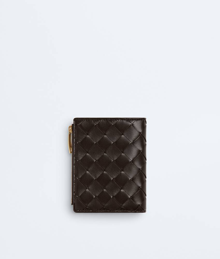 Women's Intrecciato Small Bi-Fold Wallet in Fondant Bottega Veneta France EN - Image 3