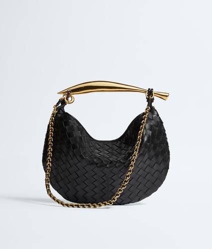 Ela's Sardine Chain em Black Bottega Veneta Brasil PT - Image 5