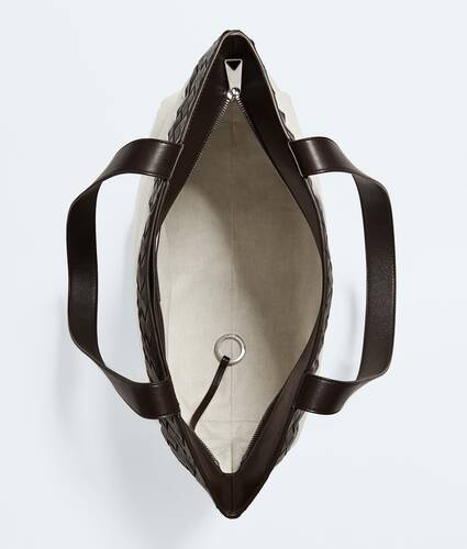 Men's Small Intrecciato Zipped Tote in Natural/fondant Bottega Veneta Malta EN - Image 3