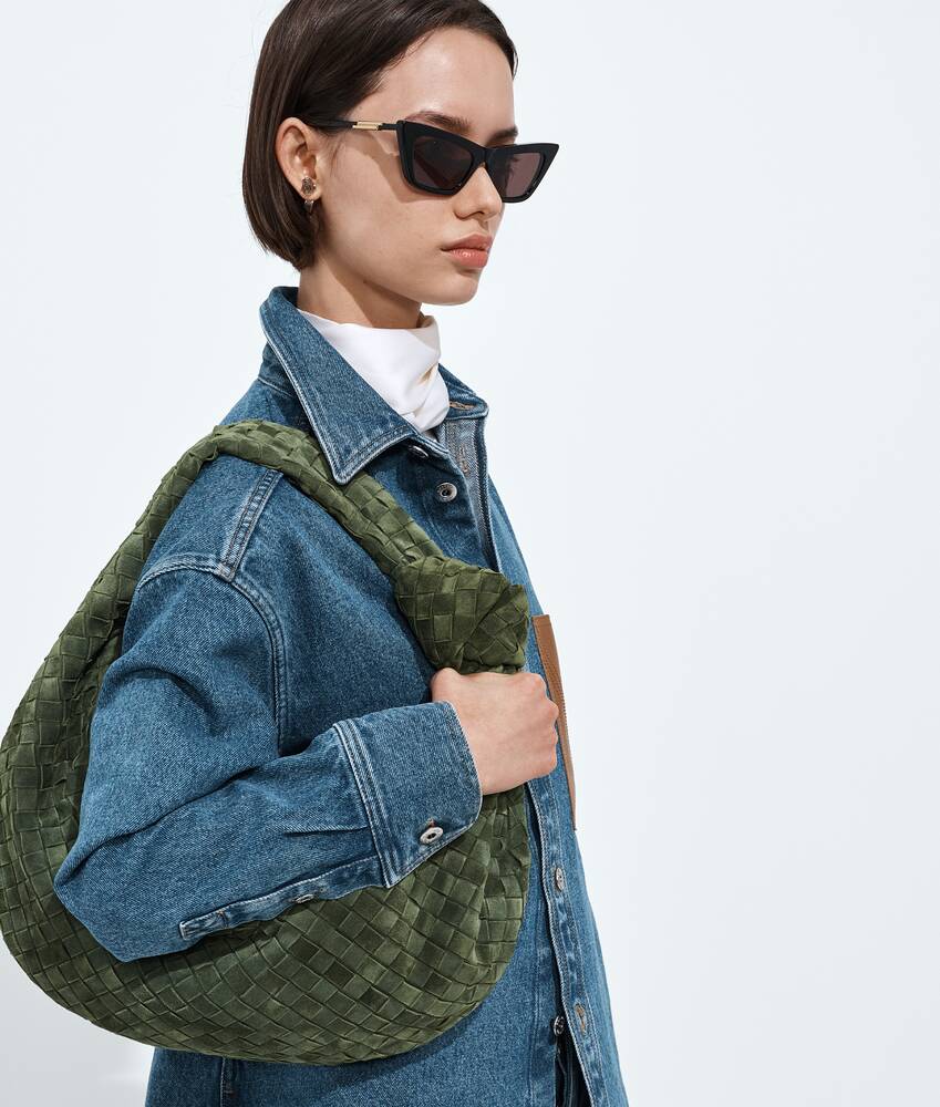 Bolso Jodie para Mujer en Green tweed Bottega Veneta M&eacute;xico ES - Image 2