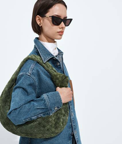 Bolso Jodie para Mujer en Green tweed Bottega Veneta M&eacute;xico ES - Image 2