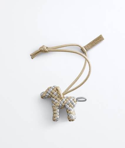 Men's Dog Charm in Supermoon/silver Bottega Veneta Qatar EN - Image 1