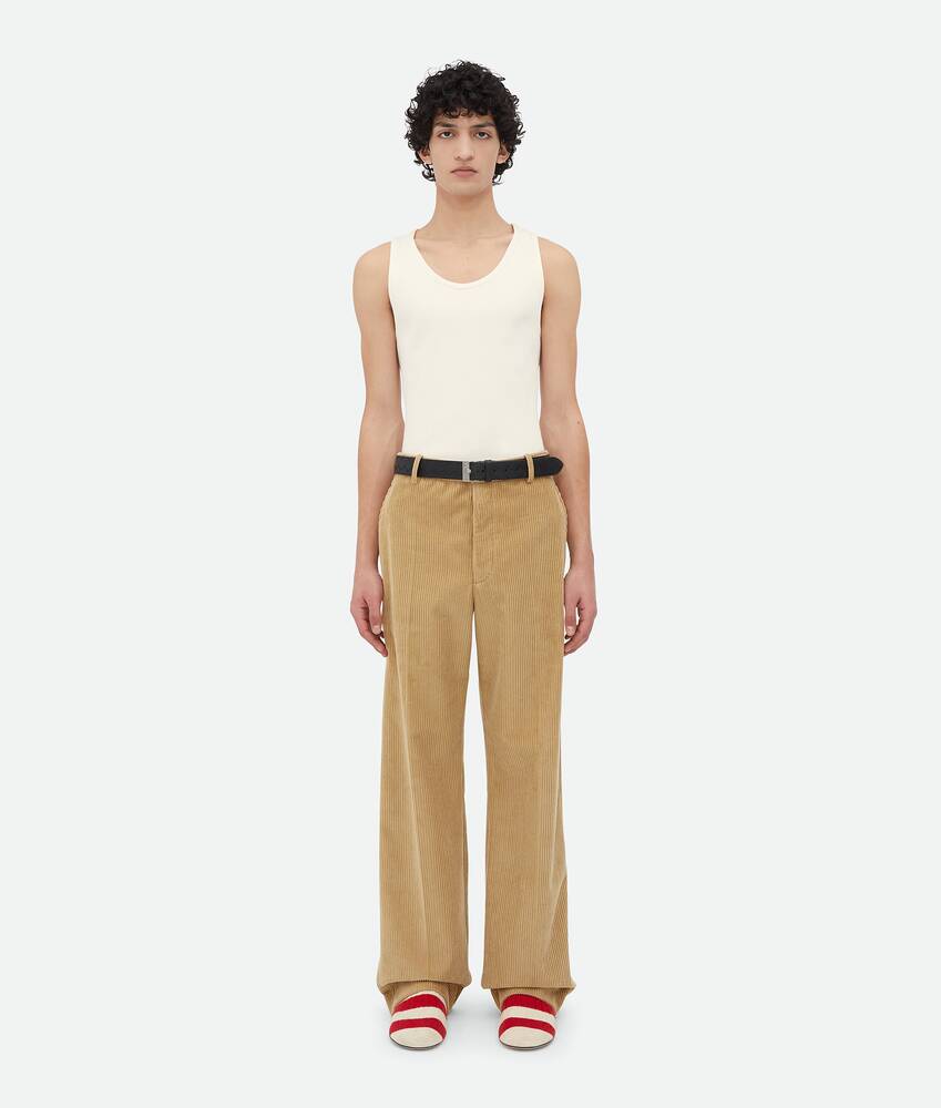Men's Corduroy Trousers in Pale oak Bottega Veneta United States EN - Image 1