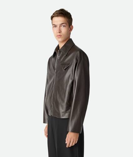Blouson aus glänzendem Leder